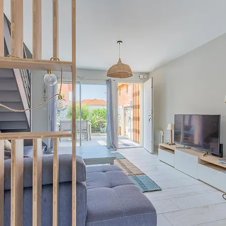 Maison Mitoyenne Pres De L'ocean A - 6 Couchages, Terrasse, Parking - Fr-1-521-121 Semesterbostad *